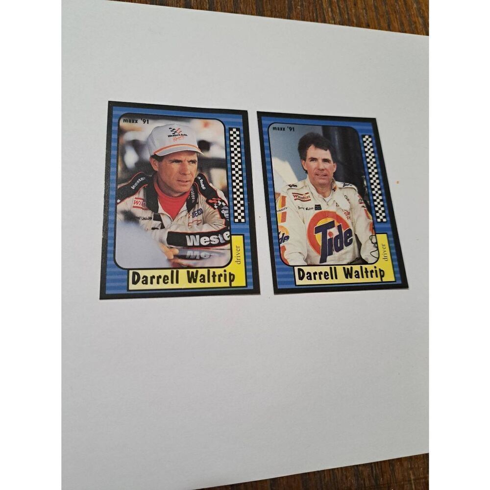Vintage 1991 Maxx Darrell Waltrip Tide Nascar Trading Cards Lot of 2